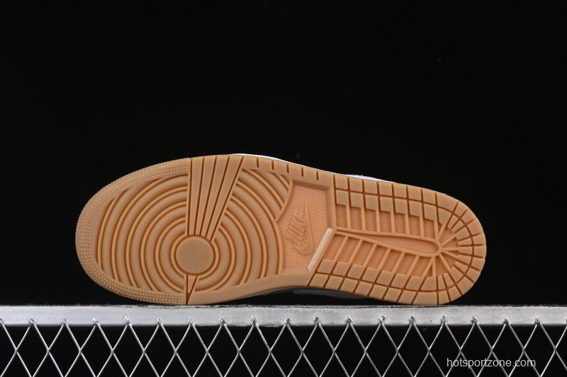 Nike Air Jordan 1 Low Denim Worn Blue Retro Basketball Shoes - HQ2004-400