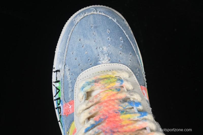 Nike Air Force 1 '07 Low Fantasy Cowboy Hand-Drawn Graffiti Casual Sneakers - CW1888-116