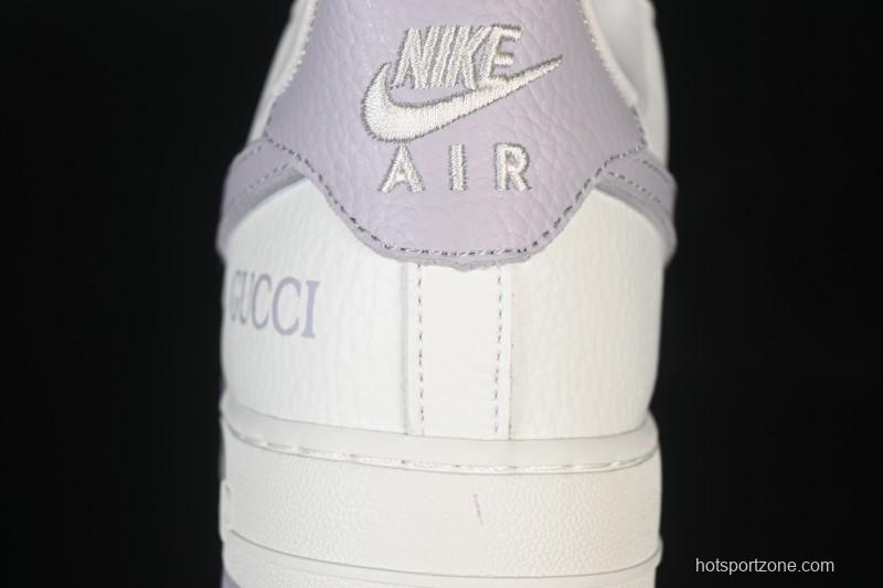 Nike Air Force 1'07 Low Gucci Collaboration White Light Brown Low-Top Casual Sneakers - YF9511-807