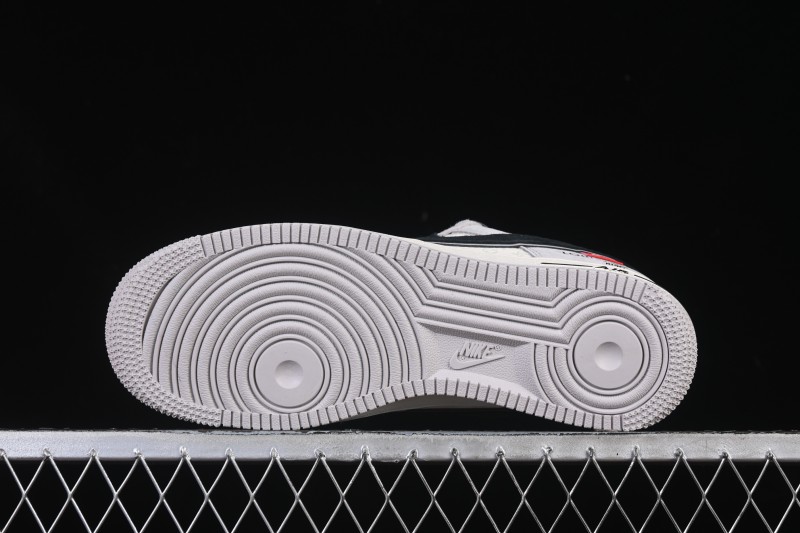 Nike Air Force 1 '07 Low LV Collaboration Pig Eight Rice Gray Black Casual Sneakers - MZ9588-810