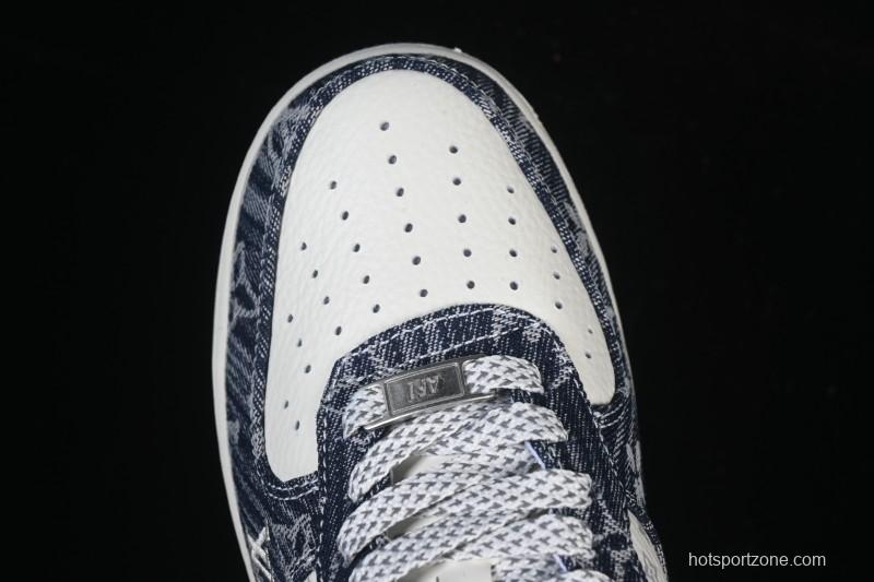 Nike Air Force 1 '07 Low LV Collaboration White Blue Casual Sneakers - YF9511-812