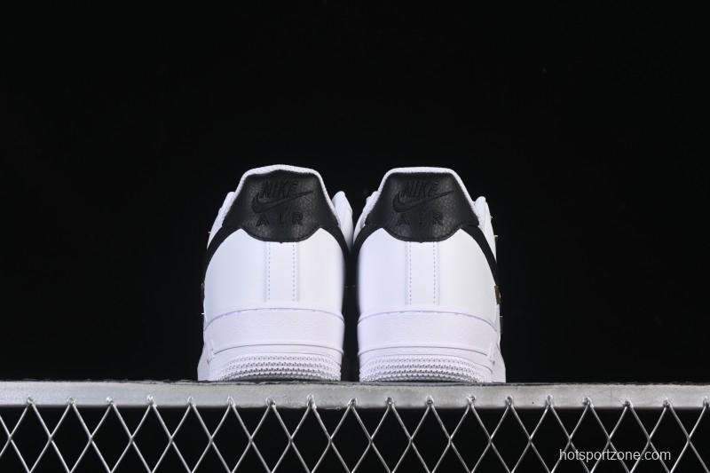 Nike Air Force 1'07 Low Four Hook Black White Casual Sneakers - ZH0316-113