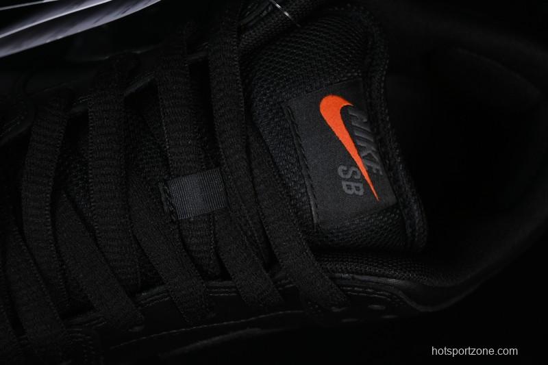Nike SB Dunk Low Pro ISO Triple Black Skate Shoes - FJ1674-001