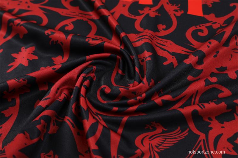 25/26 Liverpool Red Camouflage Half Zipper Jacket+Long Pants