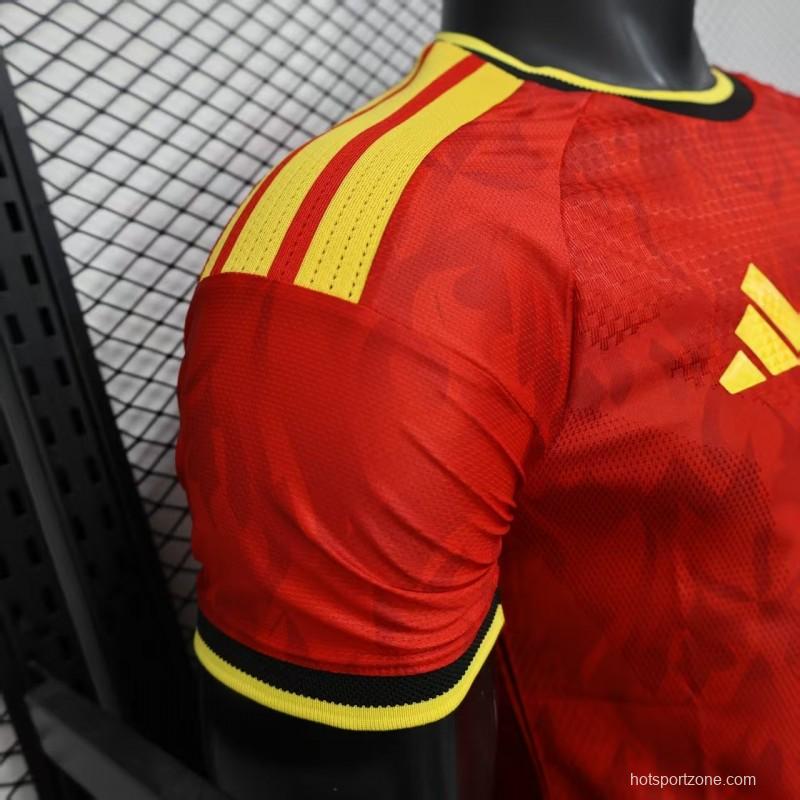 Player Version 2025 Belgium Home Jersey
