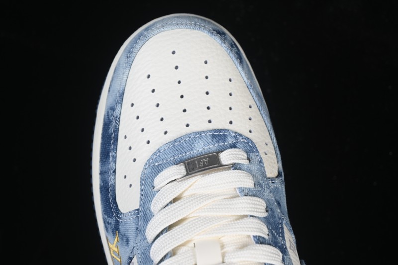 Nike Air Force 1 '07 Low LV Collaboration Denim Blue Casual Sneakers - YF9511-818