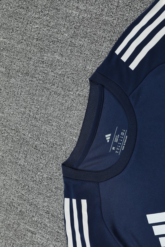 25/26 Real Madrid Navy Short Sleeve Jersey+Shorts
