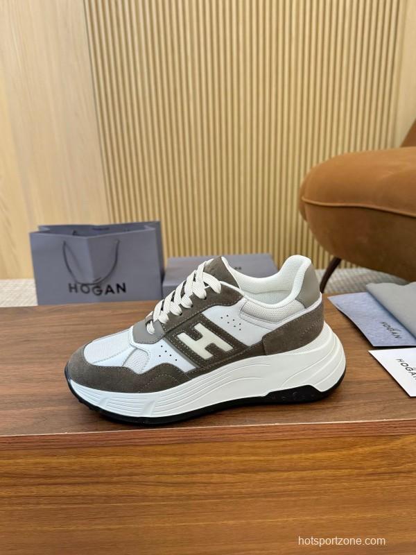Hogan H-STRIPES Series Couple Thick Sole Dad Shoes Leisure Sneakers - LY00370/LY00380
