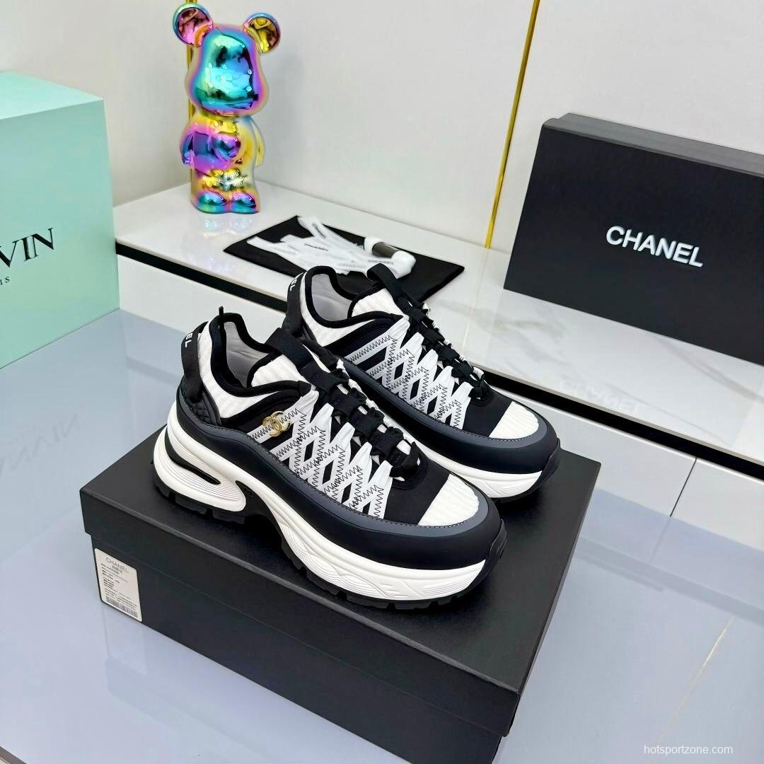 Chanel 2025/SS Panda Loafers Casual Sneakers - LY00360