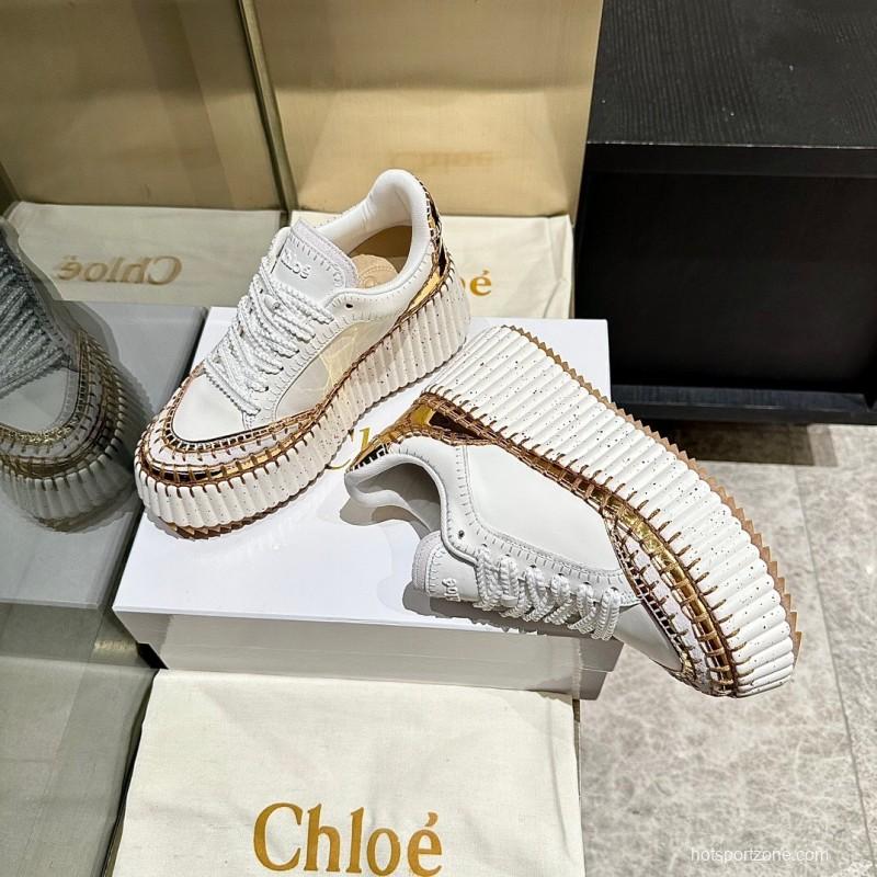 Chloe 2025/SS Stitched Mark Line Casual Shoes - LY00350