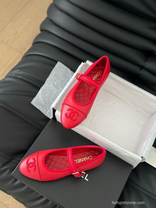 Chanel SS 2025 Runway Mary Jane Flats - LY00