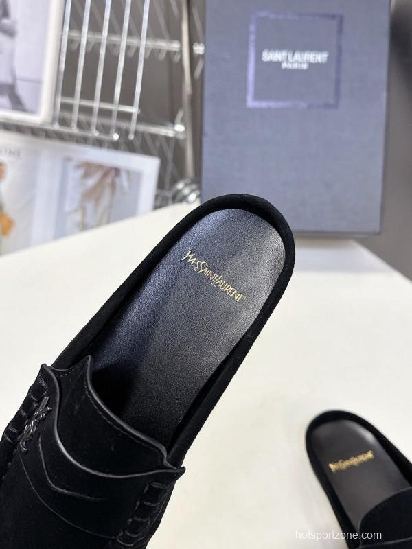 Saint Laurent Classic Loafer Mule Flats - KFY00320