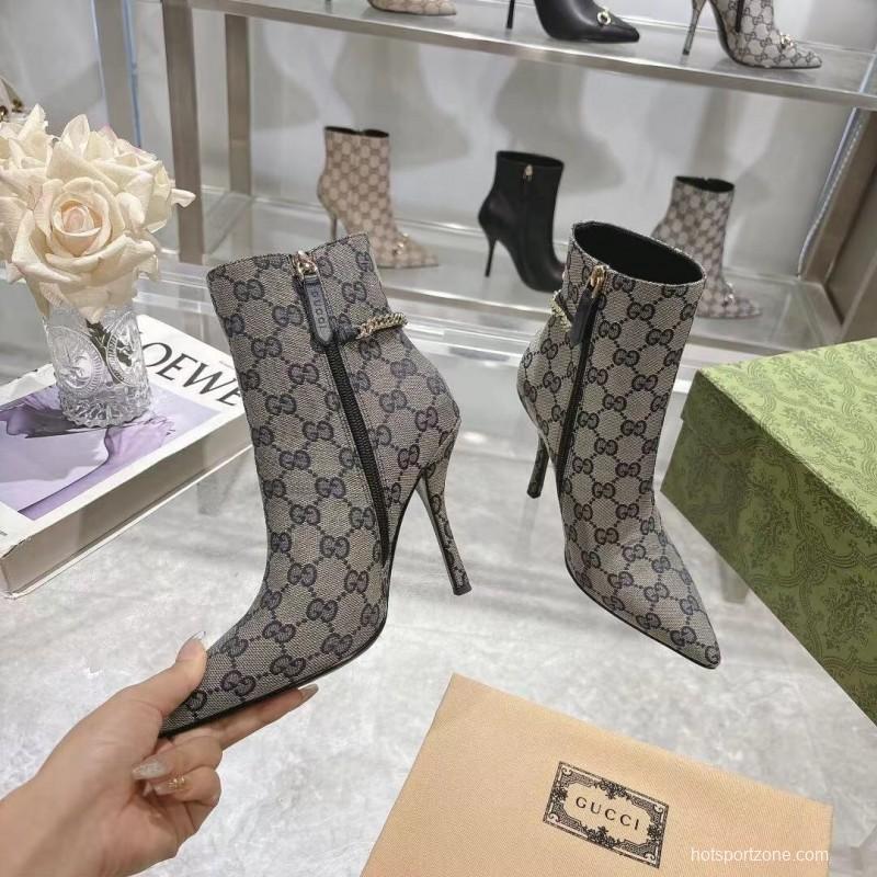 Gucci Classic Women's Shoes with 10.5cm Heel and Original GG Buckle - LY00370