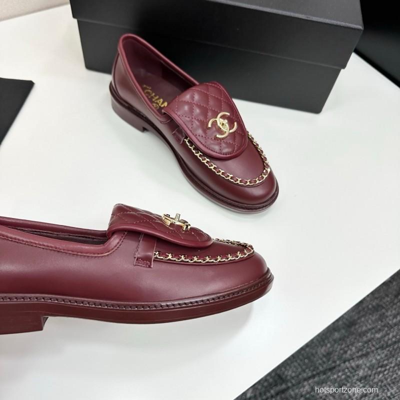 Chanel Classic Flap Chain CC Buckle Loafers - LY00320