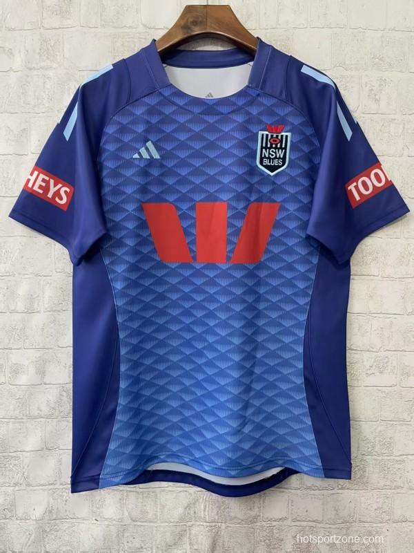 2026 NSW Blues Royal Blue to Sky Blue Gradient with Diamond Pattern Women's Jersey