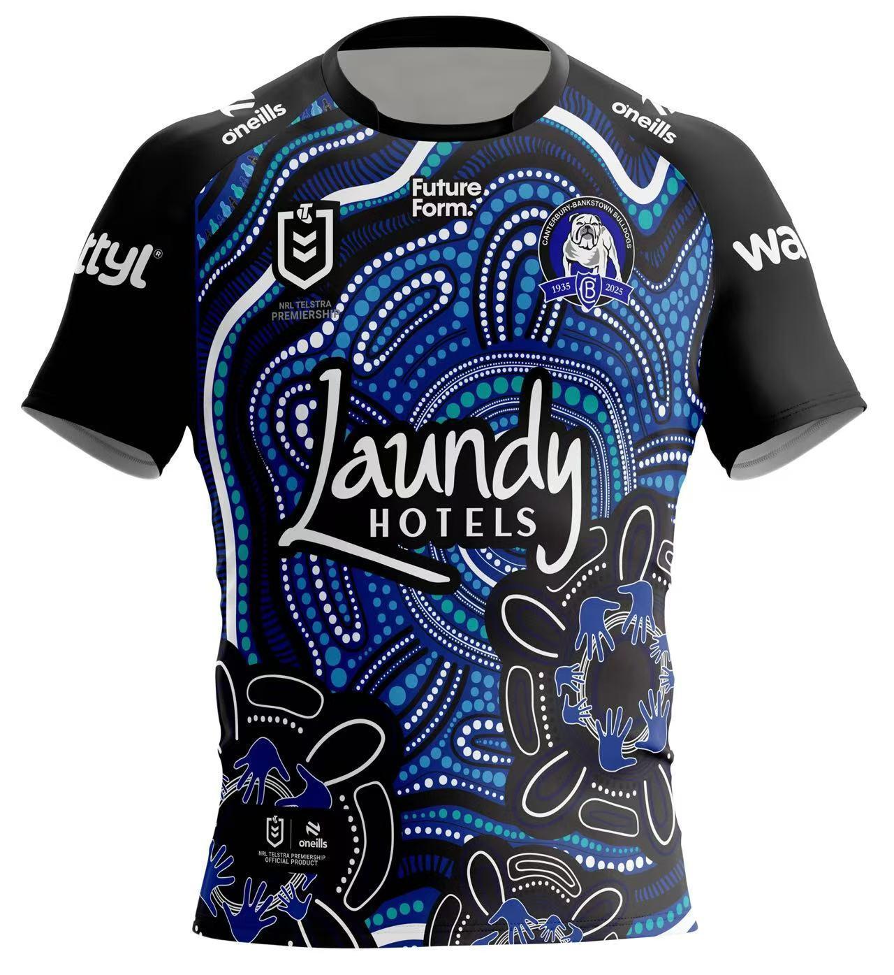 25/26 Canterbury-Bankstown Bulldogs Blue with Indigenous Art Jersey