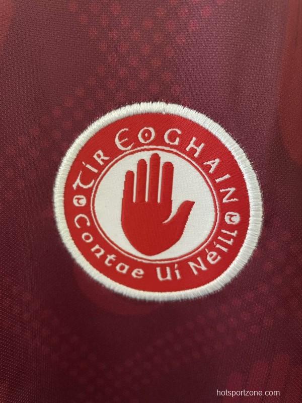 25/26 Tyrone GAA Maroon with Gold Accents Jersey