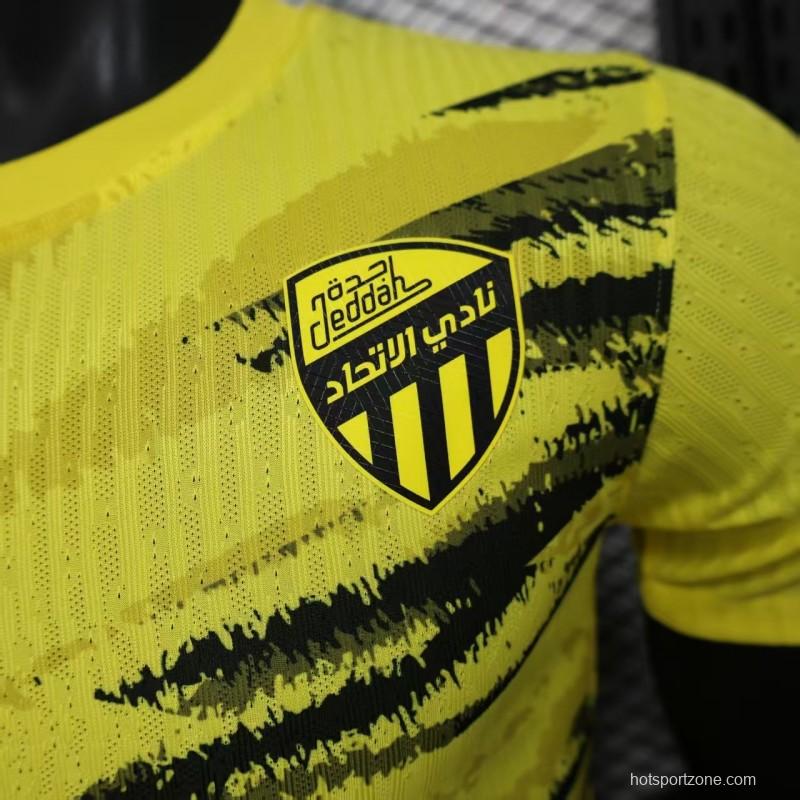 Player Version 25/26 Al-Ahli Saudi  Yellow Pre-Match Jersey