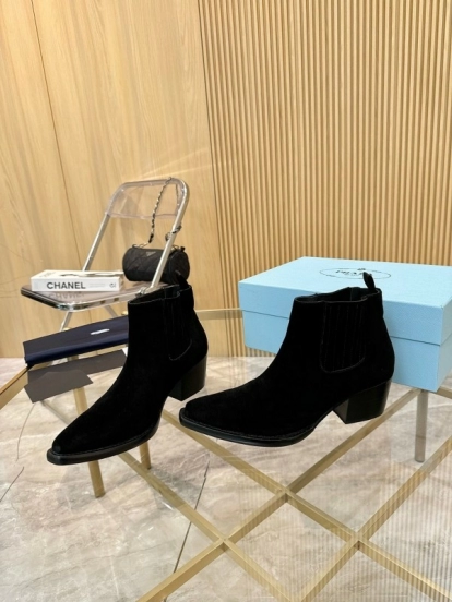 Prada Classic Pointed Toe Boots - LY00310
