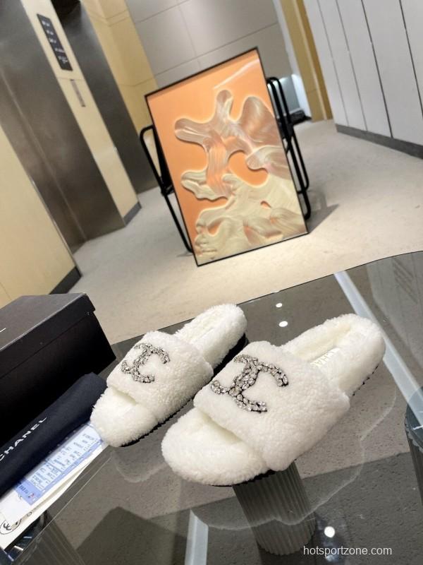 Chanel 2025 SS New Wool Slippers Soft Fine Wool - LY00280