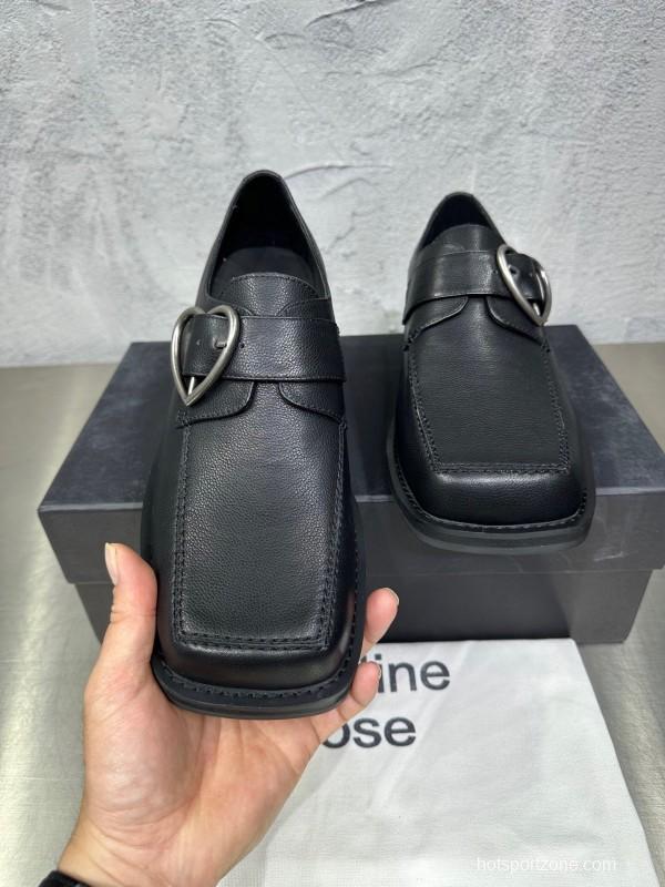 Adidas 2025 SS Square Toe Derby Shoes with Chain Buckle - KFY00420