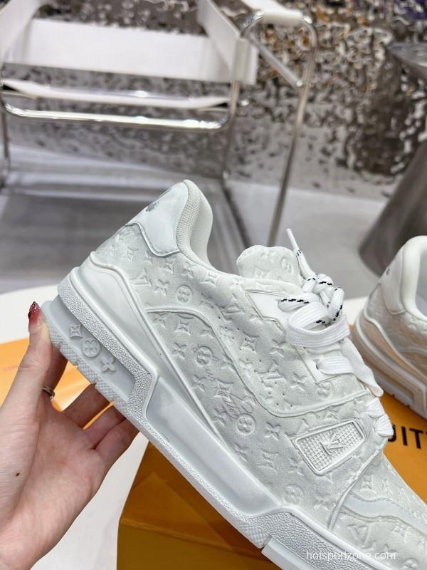 LV LV Trainer Basketball Series Washed Canvas Sneakers - LY00430