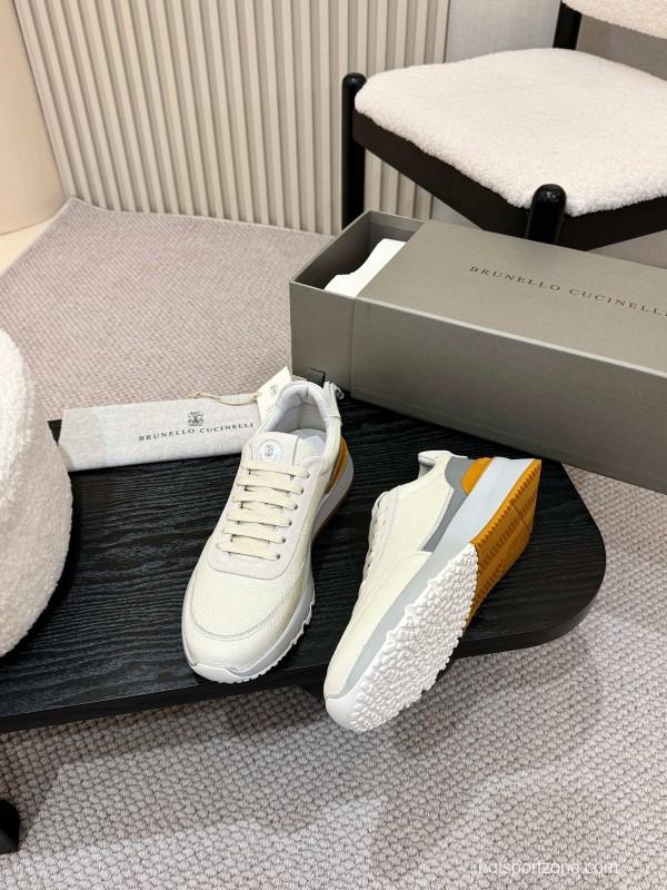 Brunello Cucinelli Casual Sneakers with Seasonal Colors and Leather Lining - KFY00320