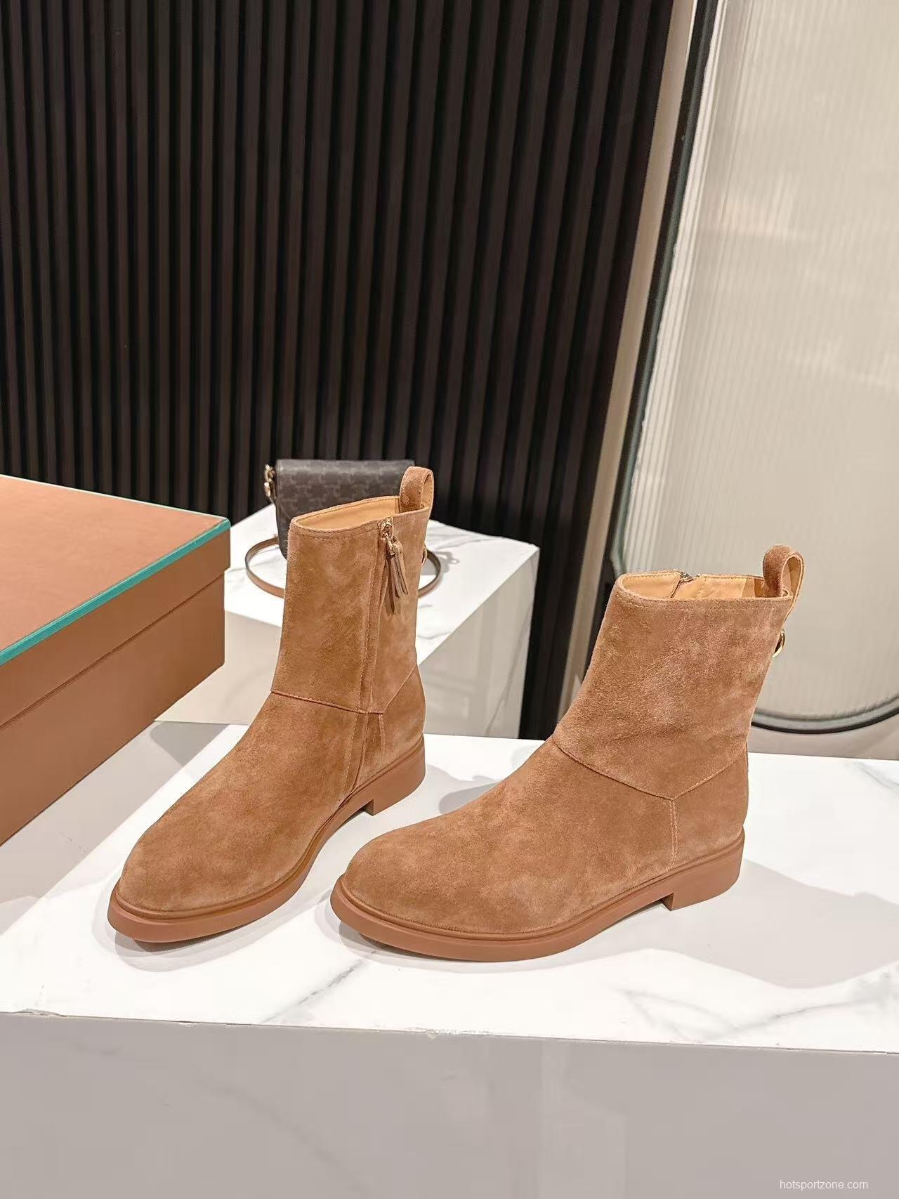 Loro Piana Fall/Winter 2025 Classic Old Money Style Ankle Boots - LY00370/LY00410