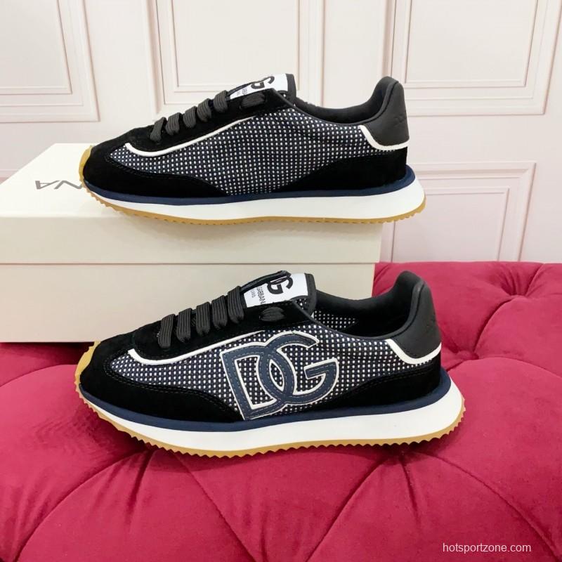 Dolce & Gabbana 2025 Spring Summer Collection Luxury Embroidered Logo Sneakers - AS00300