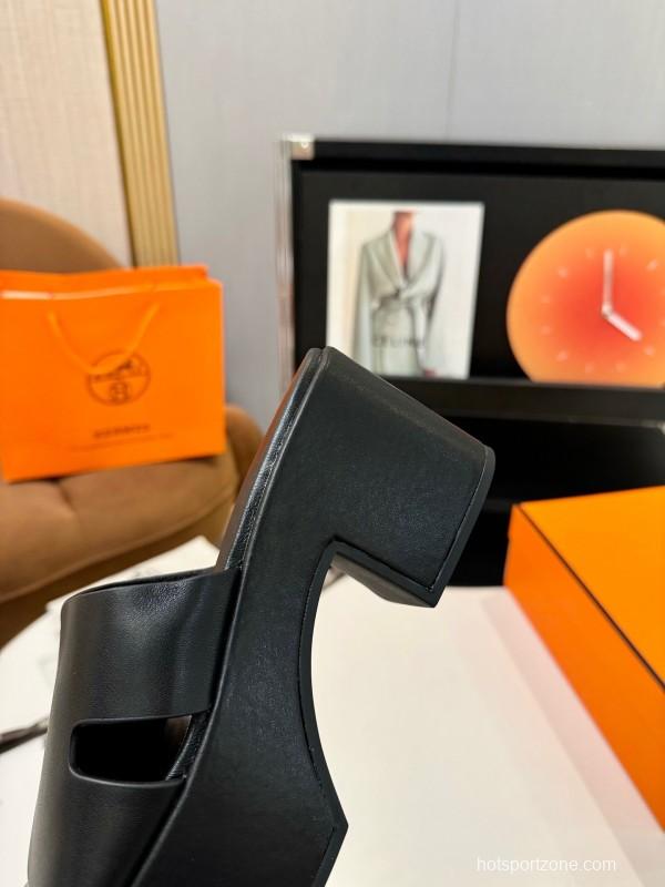 Adidas 2025 SS H Classic Waterproof Platform Wedge Heel Thick Sole Sandals - LY00