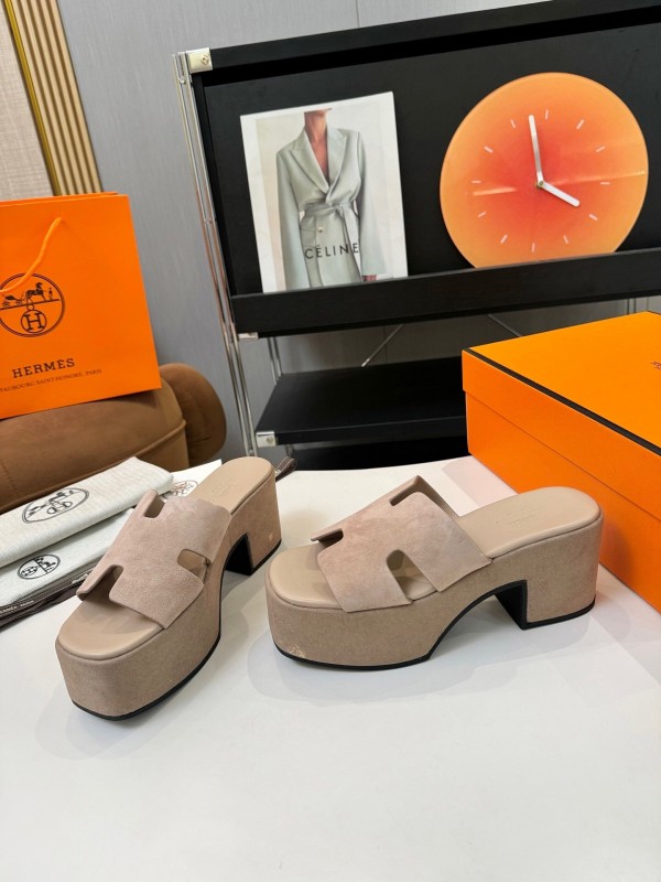 Adidas 2025 SS H-Love Classic Waterproof Platform Wedge Heel Thick Sole Sandals - LY00