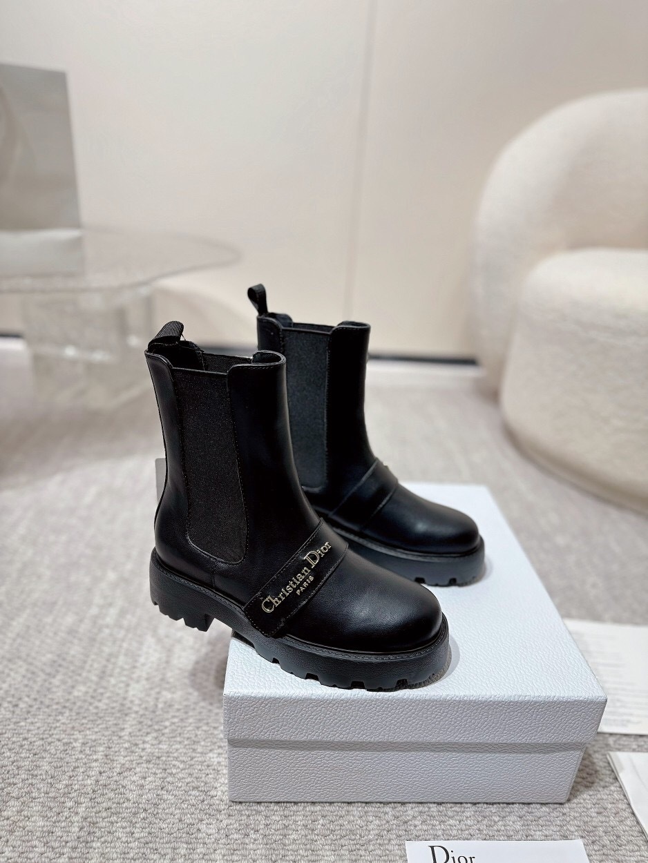 DIOR CHRONO Slip-On Motorcycle Boots - LY00340