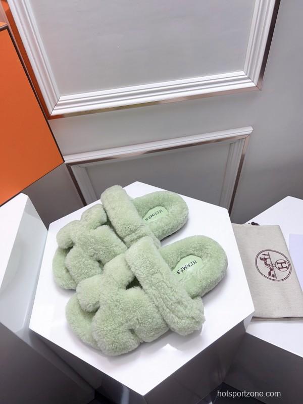 H ERLING Mao Slippers 2025 SS Collection Genuine Fur Comfort - LY00270