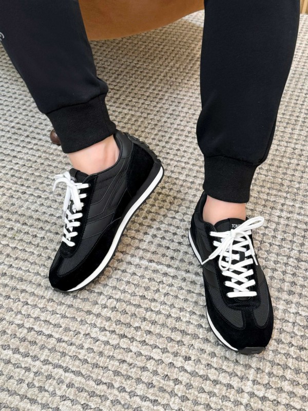 TOM FORD 2025 Spring Summer Fashion Casual Shoes with Classic Color Blocking and Imported Leather Insole - AS00350