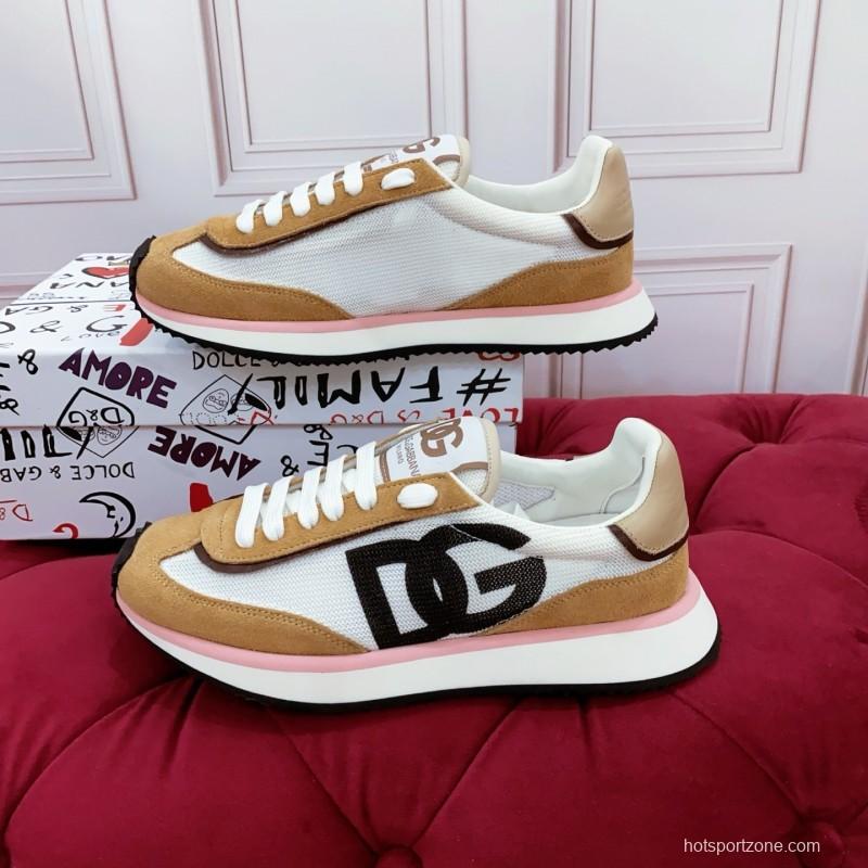 Dolce & Gabbana 2025 Spring Summer Collection Luxury Embroidered Logo Sneakers - AS00300
