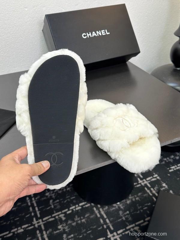 Chanel 2025SS Fashion Fur Slippers - LY00250