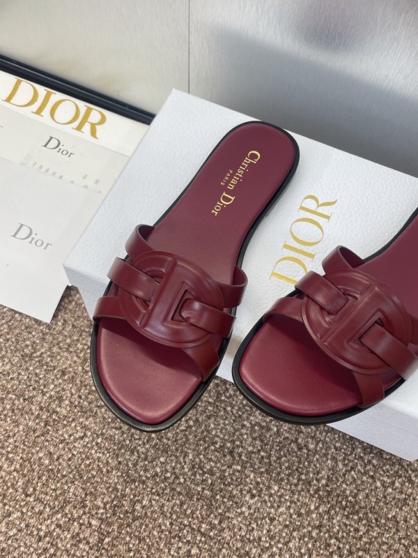 Dior D-Club Jelly Color Hollow Layered Cross Strap Women's Sandals - KFY00280