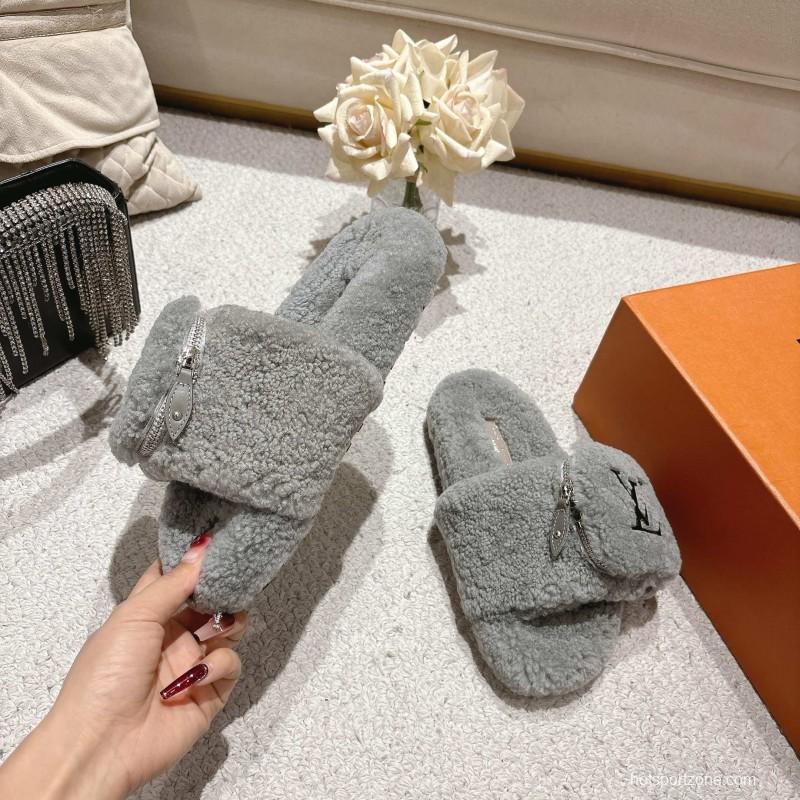 L牌 Wool Lazy Slippers - LY00260