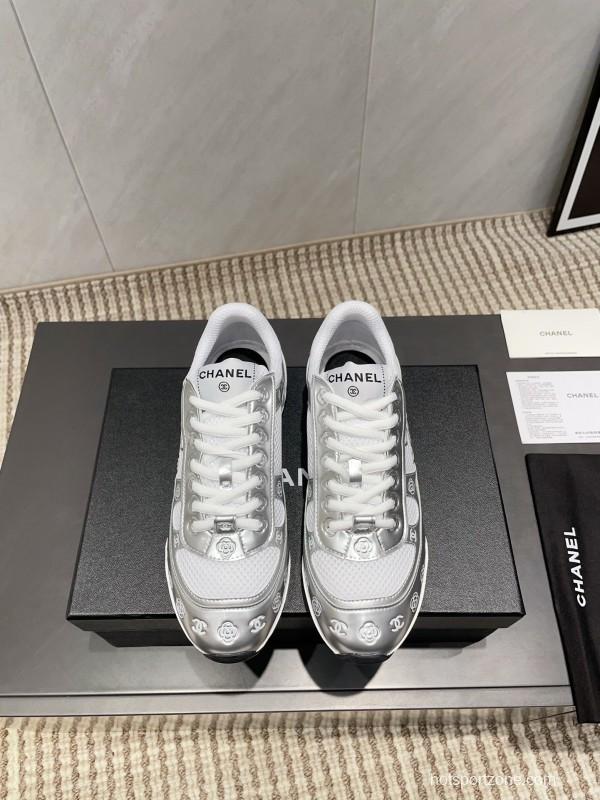 Chanel Silver Horn King II Casual Series Sports Shoes - KFY00330
