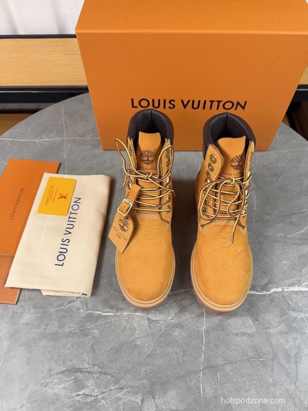 Timberland LV x Timberland Collaboration Monogram Ankle Boots - LY00380