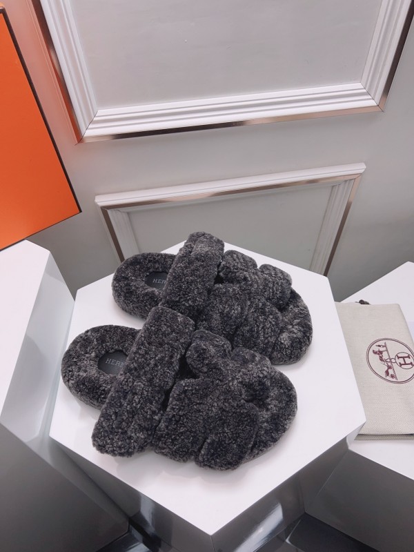 H Erjia Fur Slippers - LY00270