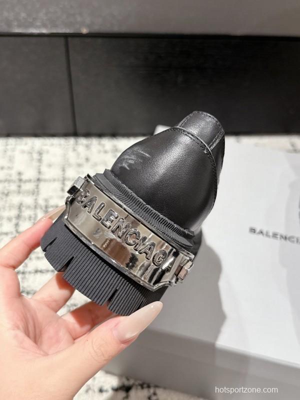Balenciaga 2025 SS Loafers with Retro Design and Lightweight TPU Sole - KFY00320