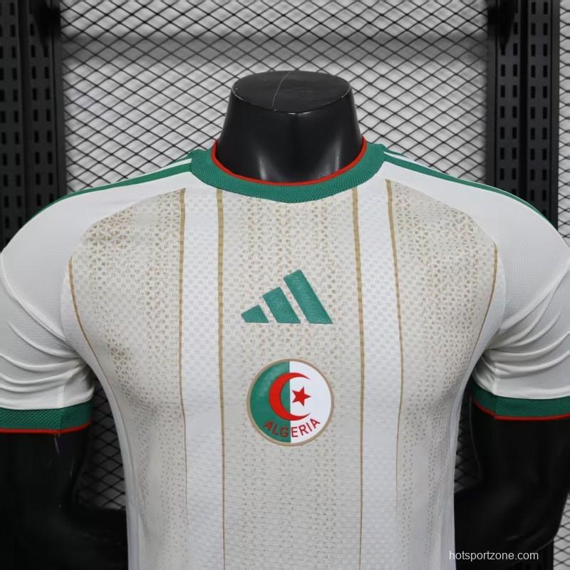 Player Version 2025 Algeria Home White Jersey