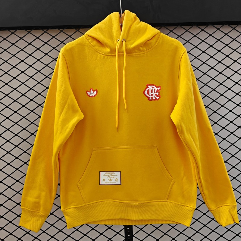 25/26 Flamengo Retro Embroidered Logo Hoodie 9 Colors