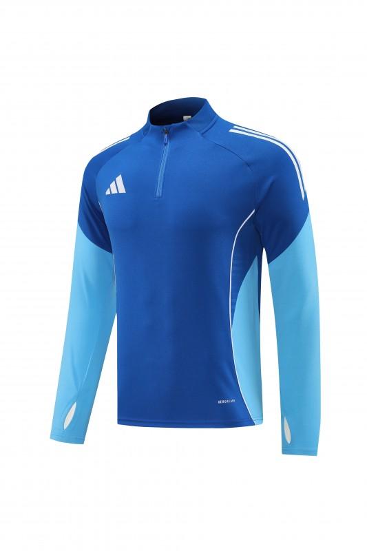 25/26  Adidas Royal Blue/Sky Blue Full zipper Jacket Tracksuit+ long pants