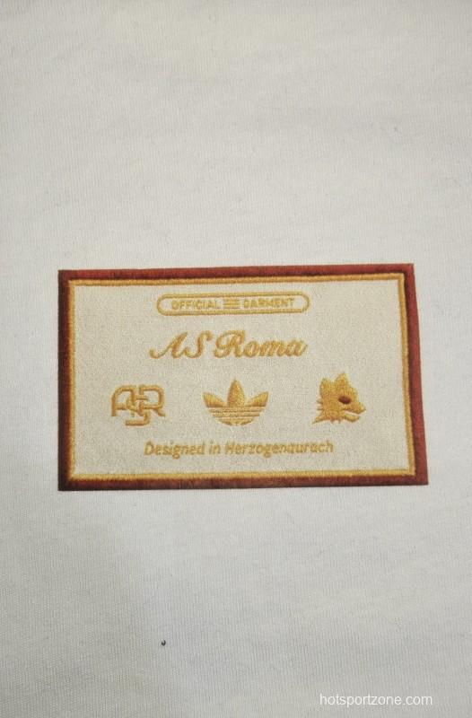 25/26 Adidas x AS Roma Retro  Embroidered Logo Hoodie 9 Colors