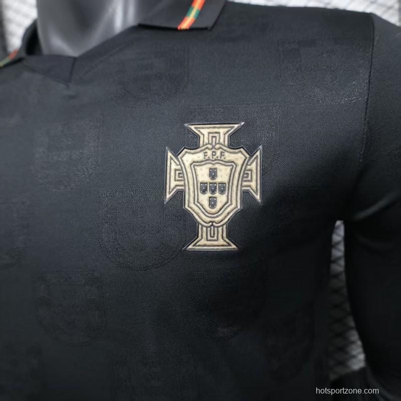 Player Version 2026 Portugal Goalkeeper Dark Grey Long Sleeve Jersey