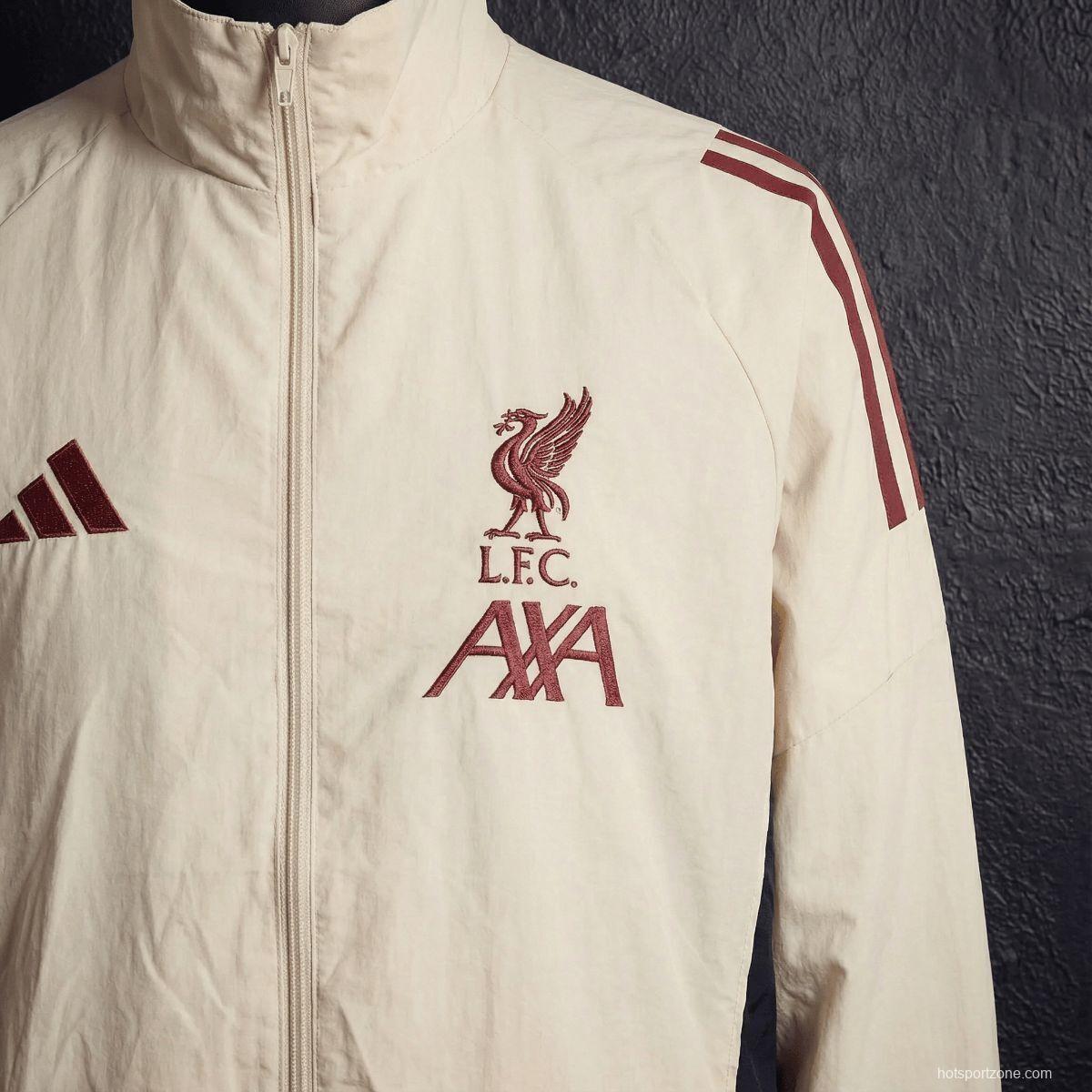 2026 Liverpool Beige Jacket Windbreaker