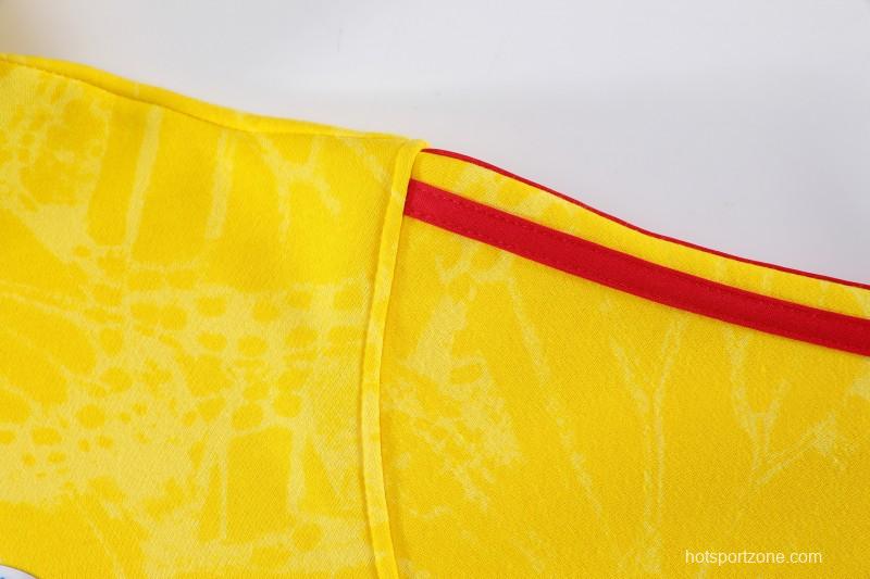 25/26 Colombia Yellow Embroidered Logo Hoodie