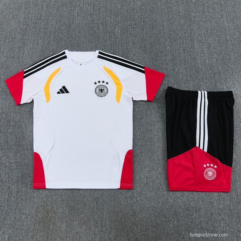 26/27  Germany White Short Sleeve+Soccer Shorts